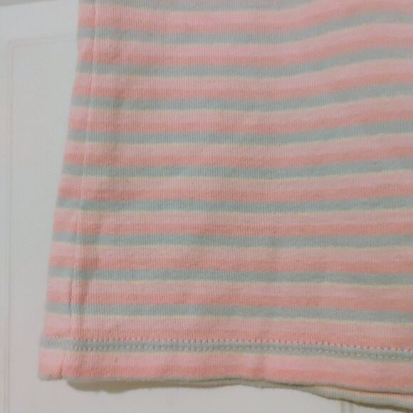Sigrid Olsen Tank 100% Cotton Pastel Pink Blue Ribbon Bow Soft Comfortable LP - Picture 10 of 14